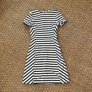Brooks Brothers Striped Navy and White Dress